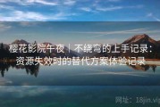 樱花影院午夜｜不绕弯的上手记录：资源失效时的替代方案体验记录