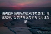 白虎图片使用后的直观印象整理：搜索效率、分类清晰度与实际可用性观察