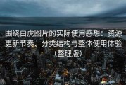 围绕白虎图片的实际使用感想：资源更新节奏、分类结构与整体使用体验（整理版）
