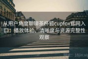从用户角度聊聊茶杯狐cupfox官网入口：播放体验、清晰度与资源完整性观察