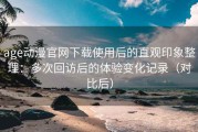 age动漫官网下载使用后的直观印象整理：多次回访后的体验变化记录（对比后）