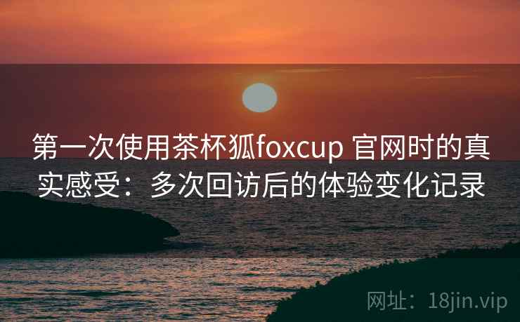 第一次使用茶杯狐foxcup 官网时的真实感受：多次回访后的体验变化记录