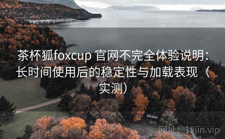 茶杯狐foxcup 官网不完全体验说明：长时间使用后的稳定性与加载表现（实测）