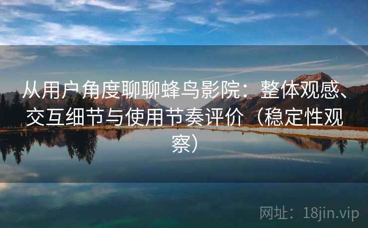 从用户角度聊聊蜂鸟影院：整体观感、交互细节与使用节奏评价（稳定性观察）
