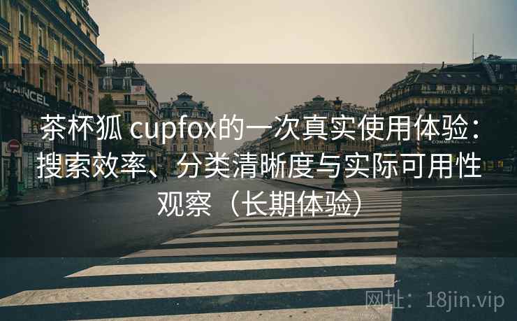 茶杯狐 cupfox的一次真实使用体验：搜索效率、分类清晰度与实际可用性观察（长期体验）