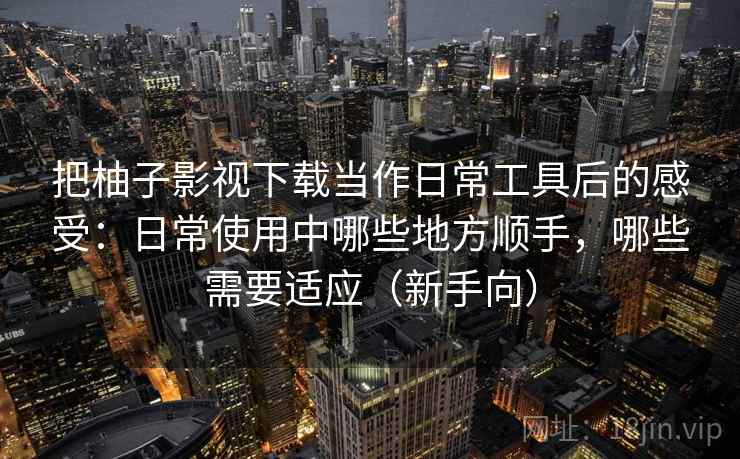 把柚子影视下载当作日常工具后的感受：日常使用中哪些地方顺手，哪些需要适应（新手向）