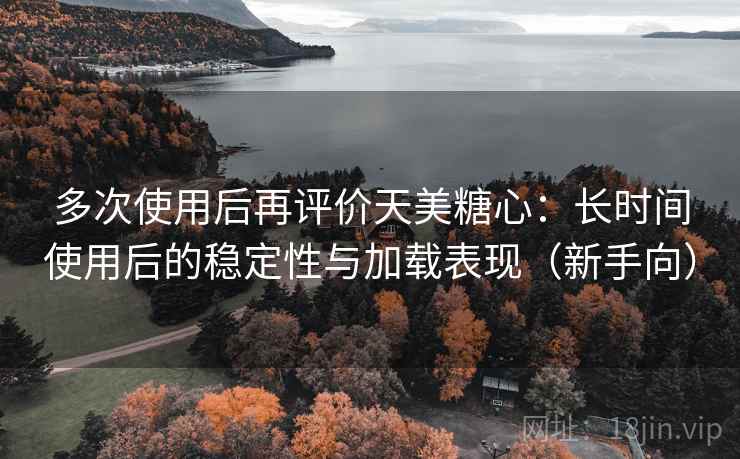 多次使用后再评价天美糖心：长时间使用后的稳定性与加载表现（新手向）