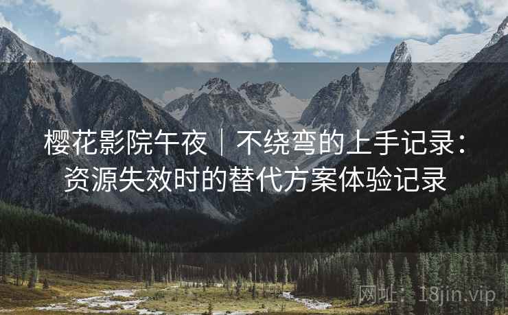 樱花影院午夜｜不绕弯的上手记录：资源失效时的替代方案体验记录
